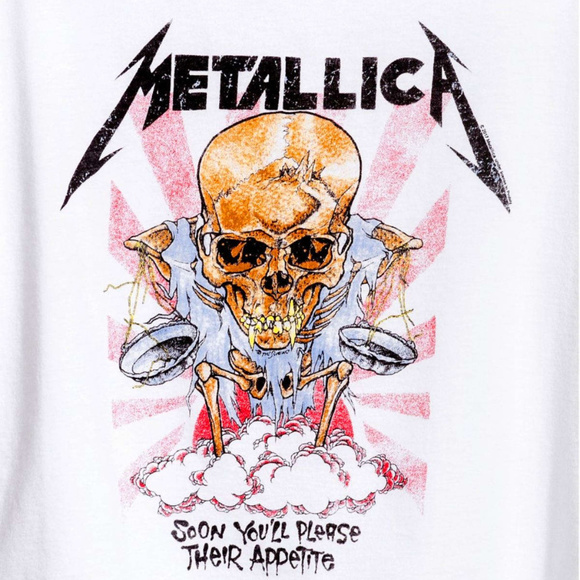 Metallica metal rock Tee H&M metal rock Official T-Shirt L NWT - Picture 2 of 3